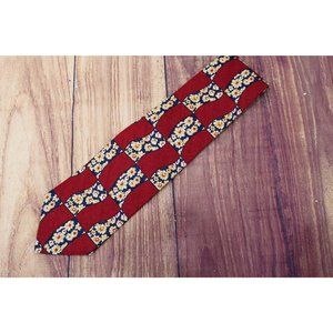 Vintage VTG Classic  Geoffrey Beene New York Men's Tie 100%  4" 56" Silk Floral